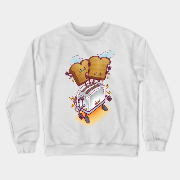 The ToasterBot Crewneck Sweatshirt by nickv47